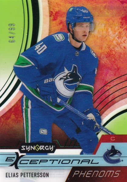 insert karta ELIAS PETTERSSON 21-22 Synergy Exceptional Phenoms Green /99